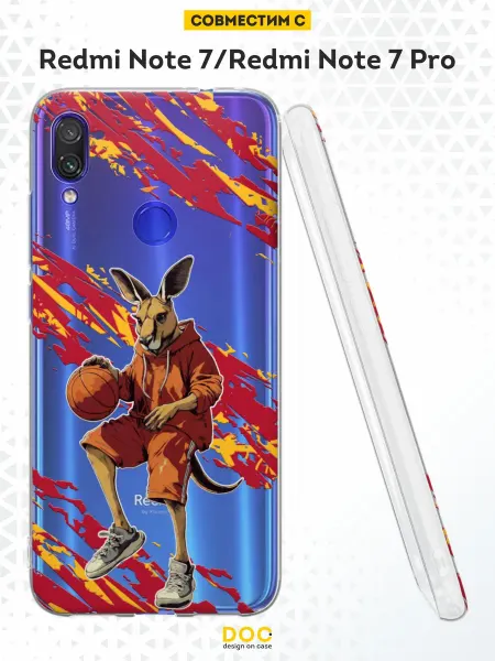 DesignOnCase Чехол на Xiaomi Redmi Note 7 с принтом кенгуру