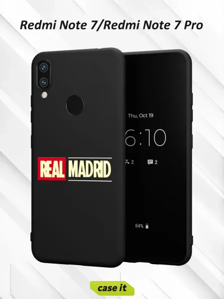 Case it Чехол на Redmi Note 7с принтом Real Madrid FK