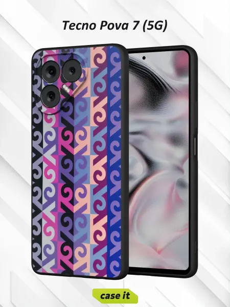 Case it Чехол на Tecno Pova 7с принтом Абстракция
