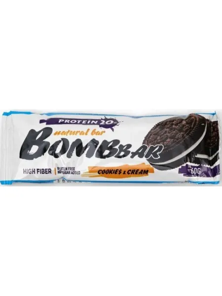 Протеиновый батончик BOMBBAR со вкусом печенье с кремом 60г