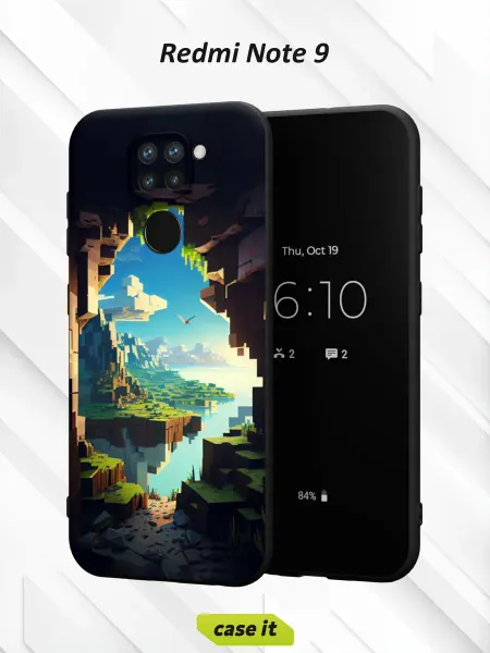 Case it Чехол на Redmi Note 9с принтом Minecraft