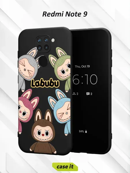 Case it Чехол на Redmi Note 9с принтом Лабубу