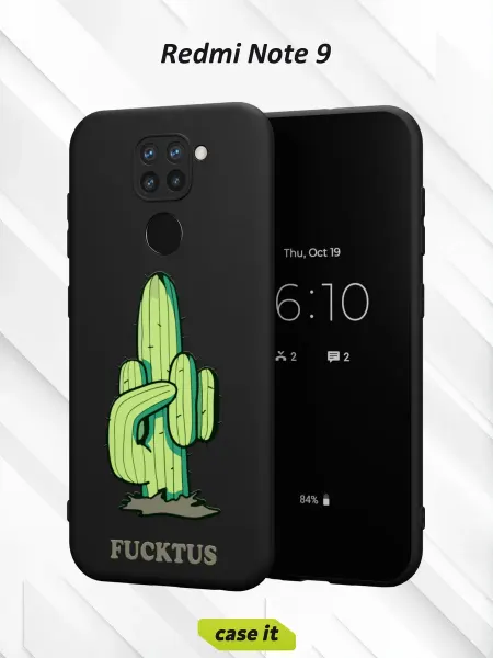Case it Чехол на Redmi Note 9с принтом Фактус