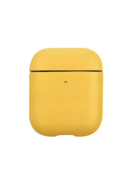 K-doo Чехол Leather Case для Airpods 1 2, желтый (4)