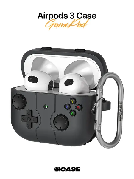 Yamcase Чехол силиконовый на наушники AirPods 3 с карабином