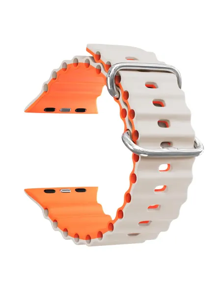 CAWEON Ремешок для Apple Watch 44 45 46 49 мм DSJ-44-42-IVOr