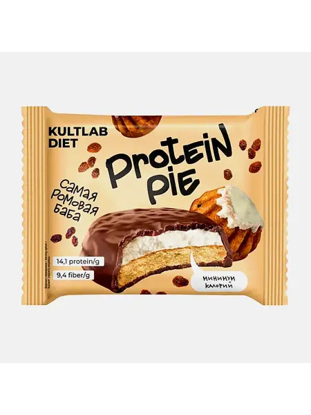 Печенье протеиновое Банан Ромовая баба Kultlab Diet 60г в ас