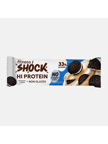 Протеиновый батончик Шоколадное печенье Fitnes Shock 60г