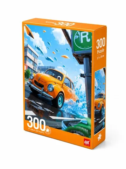 Пазл Jigsaw Puzzle 300 деталей машинки ретро автомобили детский развивающий подарок детям