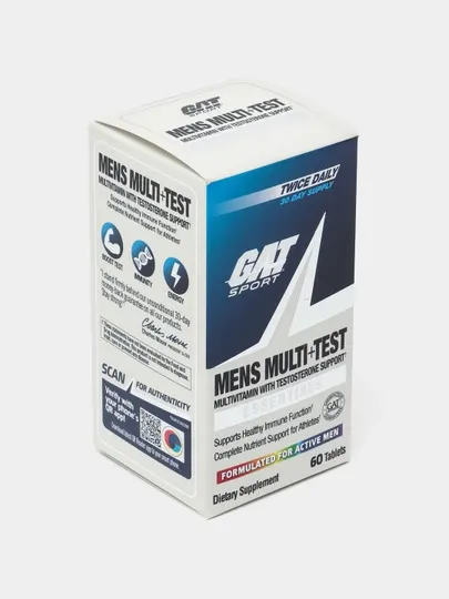 Мужские витамины с тестостероном GAT Sport TESTROL, Mens multi + test, 60 таблеток