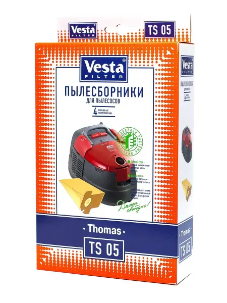 Vesta Filter TS 05 Мешки для пылесоса Thomas Fontana - 4 шт