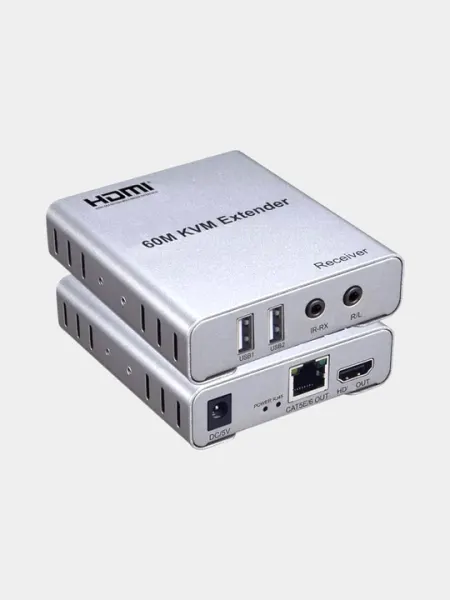 HDMI Удлинител 60 метровый KVM позволяющий передавать видео аудиосигнал высокой четкости