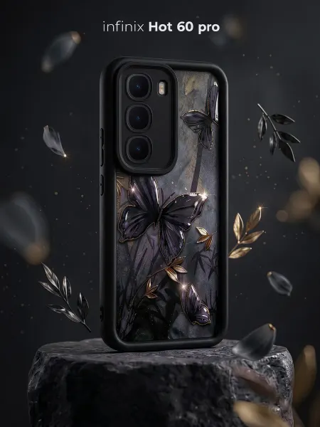 РИНОФОН Ударопрочный чехол на Infinix Hot 60 Pro с высокими бортами