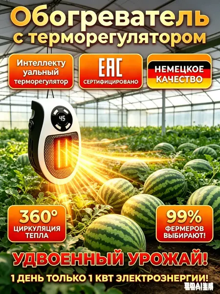 Обогреватель для теплицы с терморегулятором