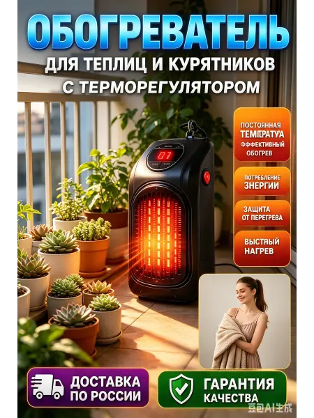 Обогреватель для теплиц и курятников