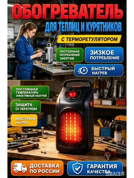 Нфракрасный обогреватель с терморегулятором