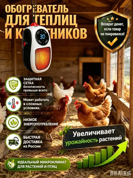 Обогреватель для птиц с терморегулятором