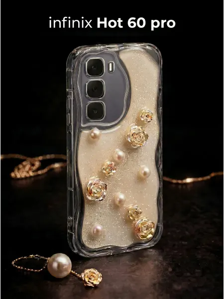 РИНОФОН Чехол с розами на Infinix Hot 60 Pro