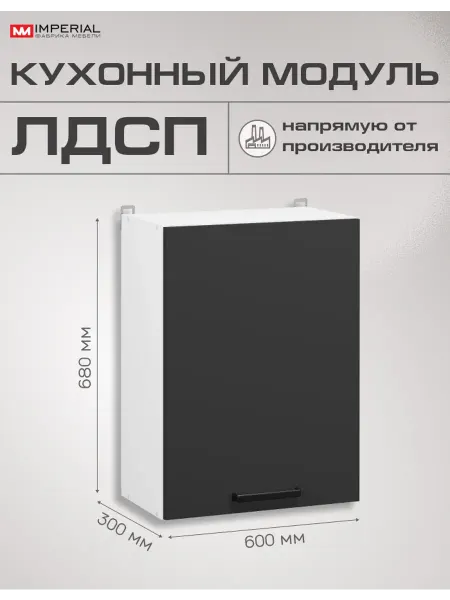 Imperial фабрика мебели Кухонный шкаф модульный навесной Ника Нео 60 см