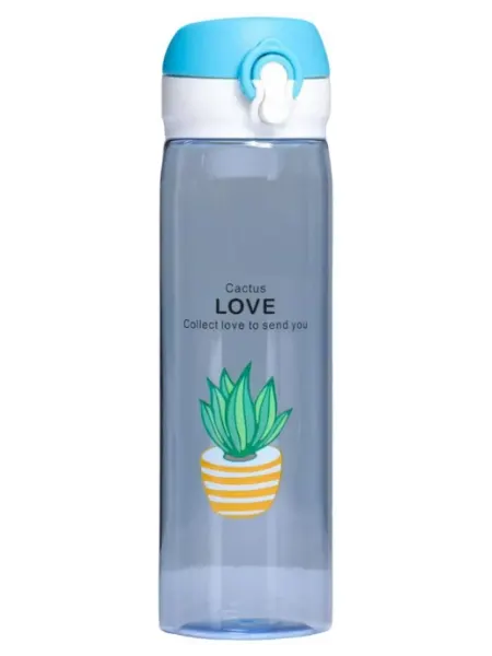 Мастер К Бутылка Cactus Love, 500 мл, пластиковая, 22х6 см, МИКС