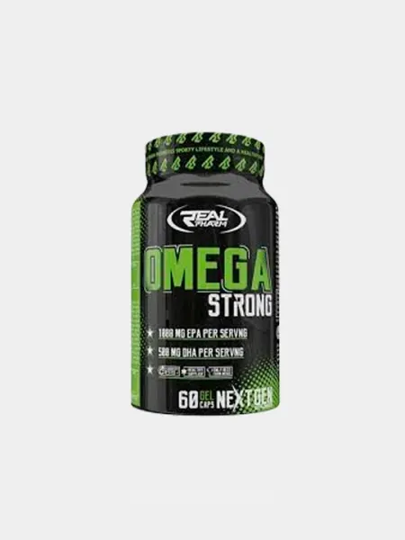 Real Pharm Omega Strong – высококонцентрированные омега-3 жирные кислоты, 60 капсул