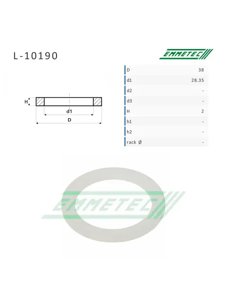 EMMETEC Уплотнительное кольцо под сальник 28*38*7 (ZF) Audi BMW VW