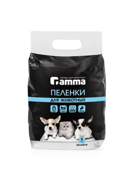 КАРМАН.ру Пеленки для собак и кошек, 600*600мм (уп.5шт.)