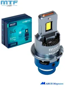 Автомобильные cветодиодные лампы MTF Light D4S серия LUXOPTIC 6000К