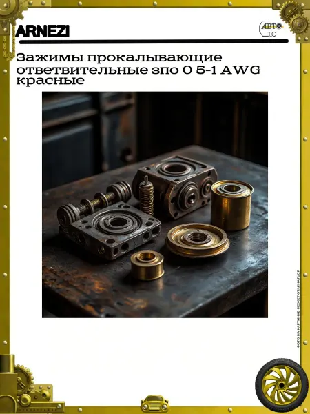 ARNEZI Зажимы прокалывающие ответвительные зпо 0 5-1 AWG красные