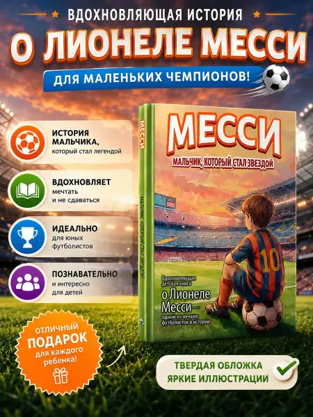 Издательство АСТ Месси мальчик, который стал звездой. Вдохновляющая детская