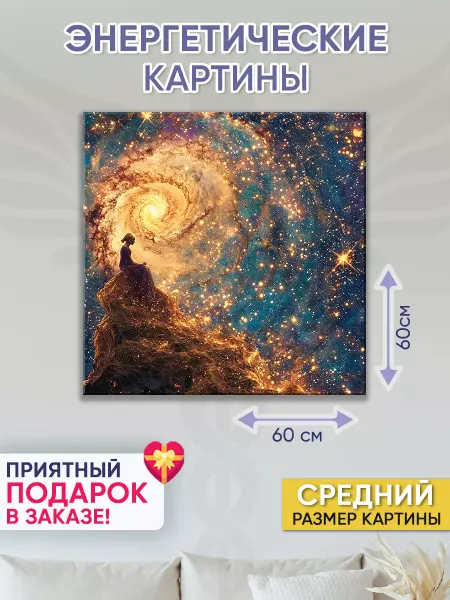 Точка силы Картина на стену для интерьера 60х60 см