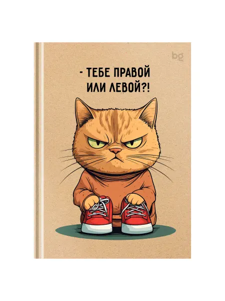 Бизнес-блокнот А6, 64л, BG "Серьезный вопрос", матовая лам
