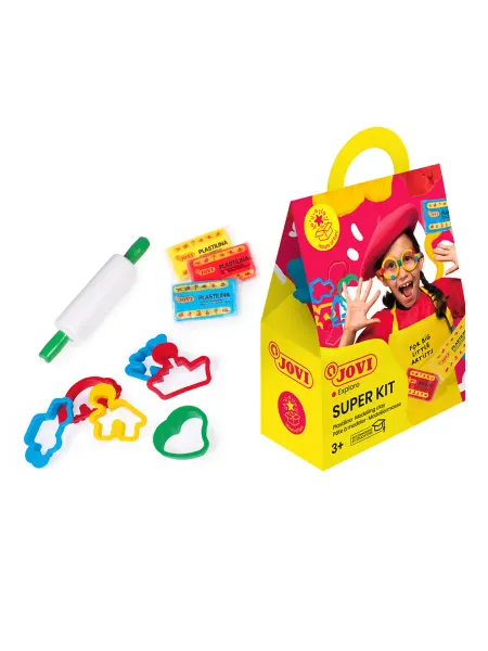 Пластилин растительный JOVI "Super kit", 03 цвета, 150г, ра