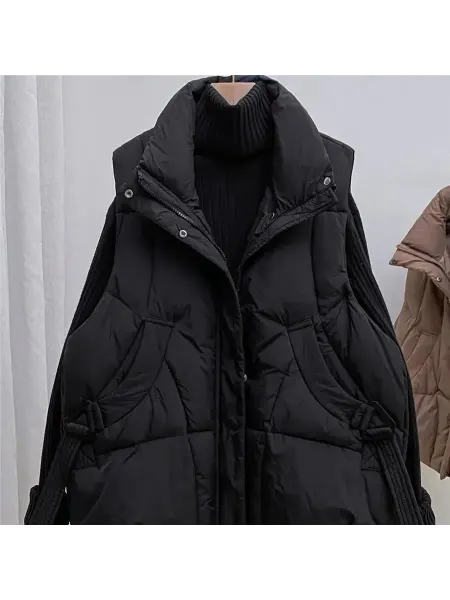 Нет бренда Женский пуховый жилет Plus Size