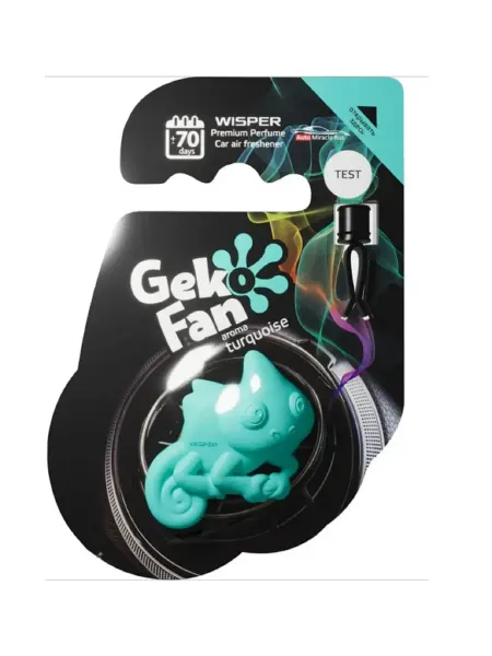 WISPER Ароматизатор для автомобиля gekofan turquoise, 1 шт