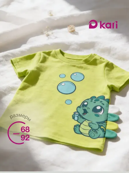 Kari baby Футболка для новорожденных мальчиков