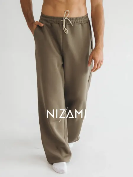 NIZAMI.brand Брюки трикотажные широкие спортивные теплые
