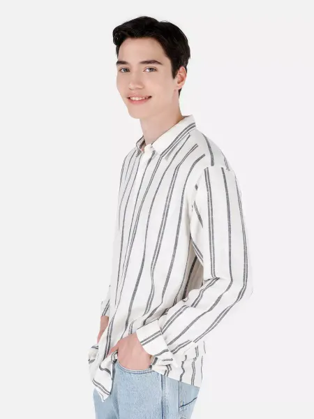 COLIN'S Рубашка мужская в полоску Comfort Fit