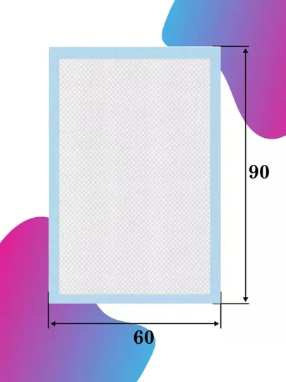 Впитывающие, одноразовые, универсальные пеленки для кошек и собак, 60×90 см