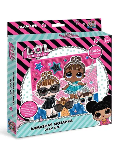 Kids Bay Алмазная мозаика ЛОЛ кукла набор для творчества