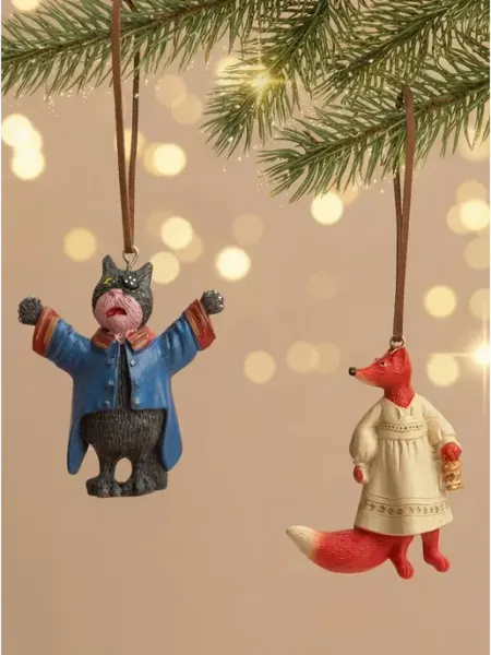 Дом Бескровных Набор елочных игрушек, м ф Кот и Лиса, 2 персонажа