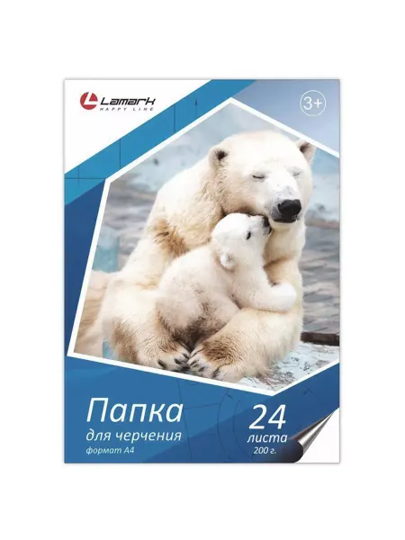 LAMARK Бумага для черчения А4 24 листа