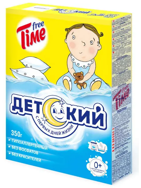 Стиральный порошок для детской одежды Free Time, 350 г