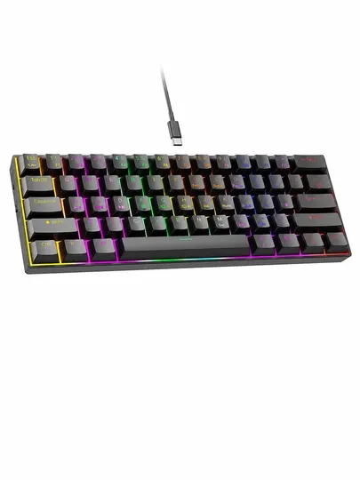 Механическая клавиатура CK23, 61 клавиша, RGB, проводная и беспроводная