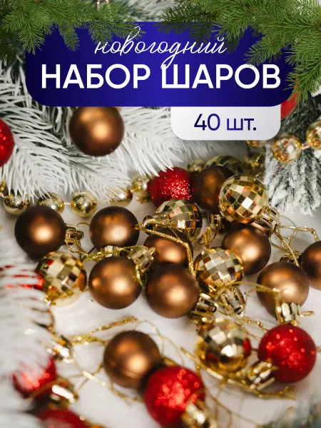 Набор елочных шаров