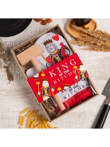 Доляна Кухонный набор«King, варежка»,варежка-прихватка молоток