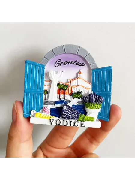 QP Store Магнит Хорватия объемный на холодильник, сувенир