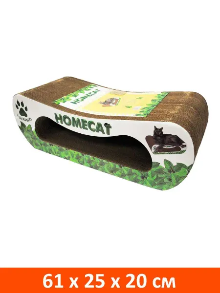 Homecat Когтеточка картонная мятная 61х25х20 см