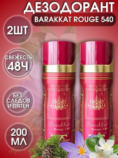 Арабский дезодорант парфюмированный Baccarat Rouge 540 2ШТ