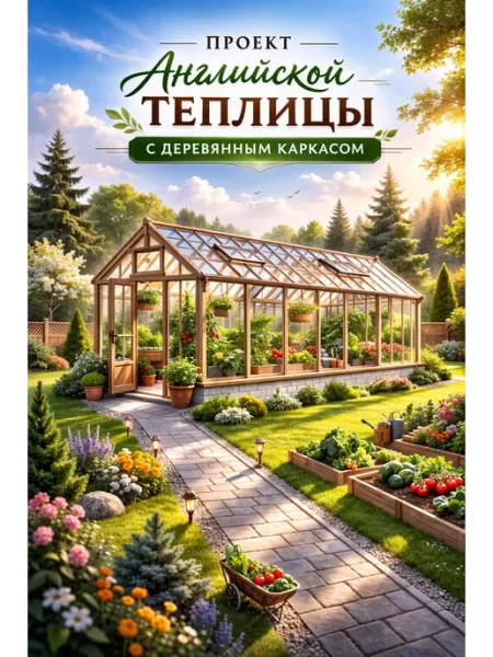 Проект теплицы с деревянным каркасом 6х3м на бумаге